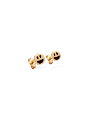 Brinco Redondo 6mm Emoji Feliz p/ Resina - 00 - 6mm x 6mm - 0.75gr