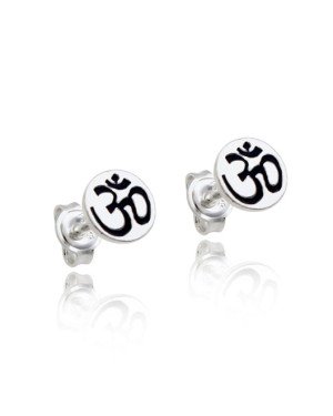 Brinco AG Redondo 6mm Simbolo Japones p/ Resina  - G5 - 6mm x 6mm - 0.78gr