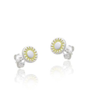 Brinco AG Redondo 6mm Sol p/ Resina - G5 - 6mm x 6mm - 0.77gr