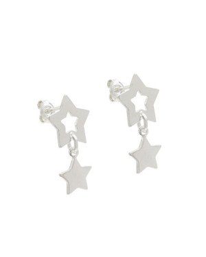 Brinco AG Tranca Estrela Vazada p/ Estrela Lisa  - G3 - 12mm x 21mm - 1.67gr