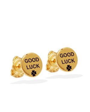 Brinco Good Luck (Boa Sorte) - 00 - 4mm x 4mm - 0.97gr