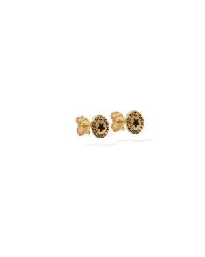 Brinco Estrela Paz/Calma/Equilibrio - 00 - 4mm x 4mm - 0.94gr