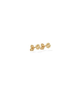 Brinco Trevo Riscado 5mm  - 00 - 5mm x 5mm - 0.42gr