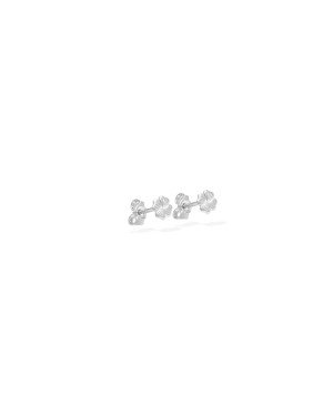 Brinco AG Trevo Riscado 5mm - G5 - 5mm x 5mm - 0.46gr