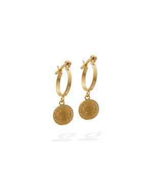 Brinco Argola 13mm c/ Sao Bento - 00 - 13mm x 27mm - 2.04gr