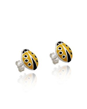 Brinco AG Joaninha 10mm p/ Resina  - G5 - 9mm x 11mm - 1.05gr