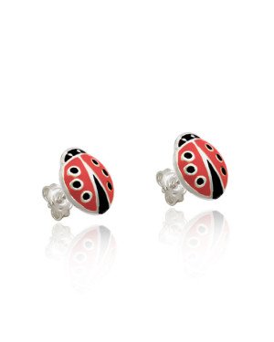 Brinco AG Joaninha 10mm p/ Resina  - G5 - 9mm x 11mm - 1.02gr