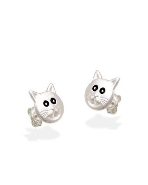 Brinco AG Cabeca Gato 9x10 - Metade - G5 - 9mm x 10mm - 0.96gr