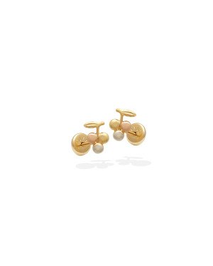 Brinco TP Uva Lisa 8.5mm (3 Ouros) - 00 - 6mm x 15mm - 0.80gr