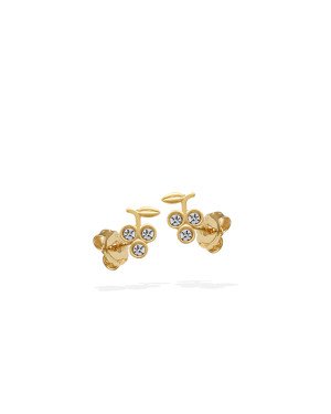 Brinco Uva p/ Pedra Cristal  - 00 - 6mm x 9mm - 0.63gr