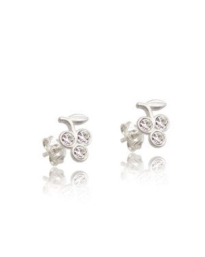 Brinco AG Uva p/ Pedra Cristal  - G5 - 6mm x 9mm - 0.82gr