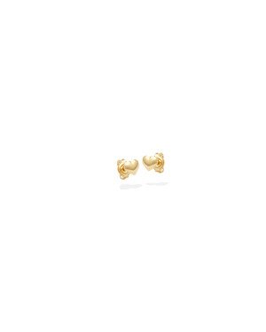 Brinco Coracao Abaulado 4mm - 00 - 4mm x 4mm - 0.40gr