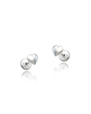Brinco AG TP Coracao Abaulado 4mm - G6 - 4mm x 4mm - 0.49gr