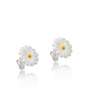Brinco AG Margarida Reticulada p/ Resina - G3 - 11mm x 11mm - 1.73gr