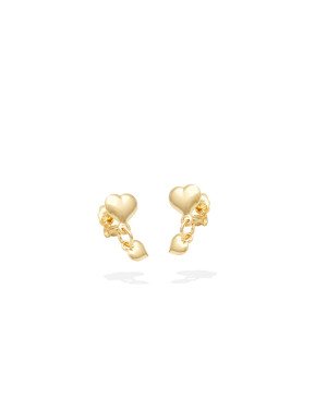 Brinco Coracao Liso p/ Coracao Liso 4mm - 00 - 6mm x 15mm - 1.00gr