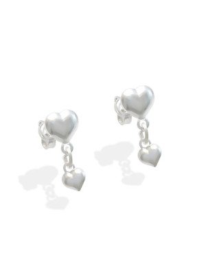 Brinco AG Coracao Liso p/ Coracao Liso 4mm - G3 - 6mm x 15mm - 1.06gr