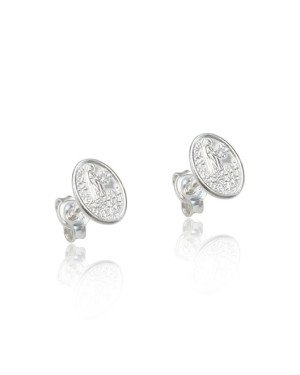 Brinco AG Oval 8x6 Nossa Sra de Fatima  - G5 - 8mm x 6mm - 0.76gr