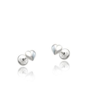 Brinco AG TP Coracao Liso Macico - G6 - 5mm x 6mm - 0.60gr
