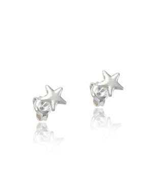 Brinco AG Estrela Lisa Macica  - G6 - 6mm x 6mm - 0.54gr