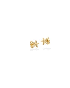 Brinco Estrela Diamantada Macica - 00 - 6mm x 6mm - 0.41gr