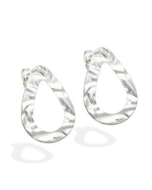 Brinco AG Gota Vaz Textura Organica  - G3 - 25mm x 35mm - 4.29gr