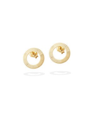 Brinco Redondo Vazado Diamantado 13mm - 00 - 13mm x 13mm - 1.32gr