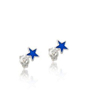 Brinco AG Estrela Macica p/ Resina (Azul Bandeira) - G6 - 6mm x 6mm - 0.50gr