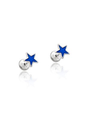 Brinco AG TP Estrela Macica p/ Resina (Azul Bandeira) - G6 - 6mm x 6mm - 0.51gr