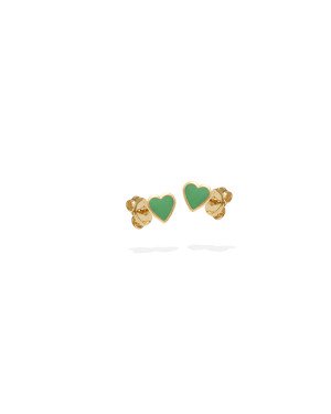 Brinco Coracao Macico p/ Resina  - 00 - 5mm x 5mm - 0.49gr