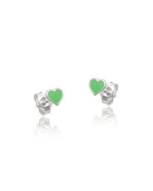 Brinco AG Coracao Macico p/ Resina  - G6 - 5mm x 5mm - 0.54gr