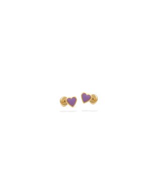 Brinco TP Coracao Macico p/ Resina  - 00 - 5mm x 5mm - 0.52gr