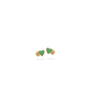 Brinco TP Coracao Macico p/ Resina  - 00 - 5mm x 5mm - 0.53gr