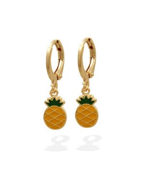 Brinco Argolinha Abacaxi p/ Resina - 00 - 6mm x 23mm - 1.41gr