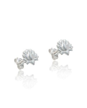 Brinco AG Flor de Lotus  - G5 - 9mm x 8mm - 1.15gr