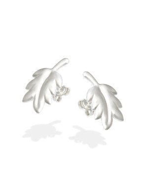 Brinco AG Ramo de Folha Organica  - G3 - 10mm x 19mm - 2.14gr