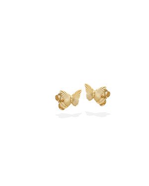 Brinco Borboleta 10X7.5mm Diamantada - 00 - 10mm x 8mm - 0.90gr