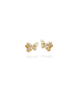 Brinco Borboleta 10X7.5mm p/ Rodio  - 00 - 10mm x 8mm - 0.90gr
