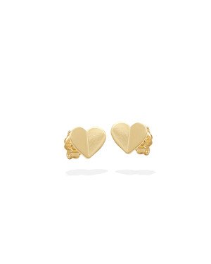 Brinco Coracao Dobradura - 00 - 9mm x 7mm - 0.91gr