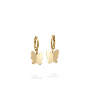 Brinco Argolinha c/ Borboleta 10X7.5mm Dobradura - 00 - 10mm x 20mm - 1.43gr