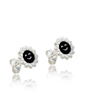 Brinco AG Girassol Carinha Feliz p/ Resina 8mm - G6 - 8mm x 8mm - 1.03gr