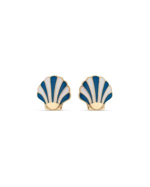 Brinco Concha Borda Lisa p/ Resina  - 00 - 13mm x 13mm - 2.05gr