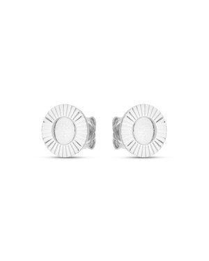 Brinco AG Redondo 10mm Botao Diamantado - G3 - 10mm x 10mm - 1.60gr