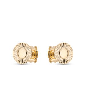 Brinco Botao Diamantado 7.5mm  - 00 - 8mm x 8mm - 0.94gr