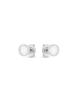 Brinco AG Redondo Meia Bola Lisa 6mm - G5 - 6mm x 6mm - 0.67gr