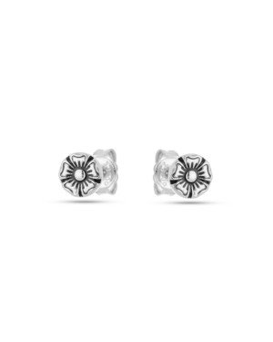 Brinco AG Redondo c/ Flor 6mm p/ Resina - G6 - 6mm x 6mm - 0.69gr