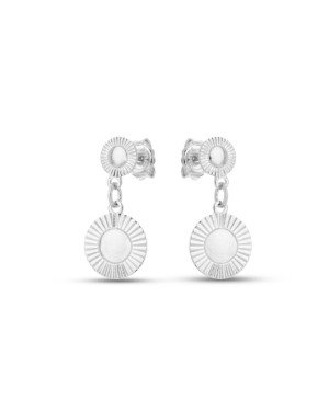 Brinco AG Botao 6mm c/ Botao Diamantado 10mm - G3 - 10mm x 21mm - 2.07gr