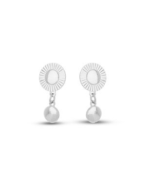 Brinco AG Botao Diamantado 10mm c/ Botao Liso 6mm - G3 - 10mm x 19mm - 2.08gr