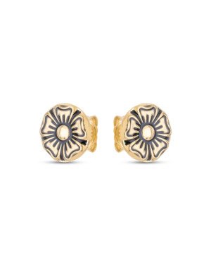 Brinco Redondo 10mm c/ Flor p/ Resina - 00 - 10mm x 10mm - 1.30gr