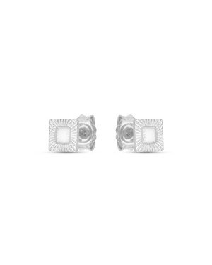 Brinco AG Quadrado 5mm Botao Diamantado  - G5 - 5mm x 5mm - 0.74gr