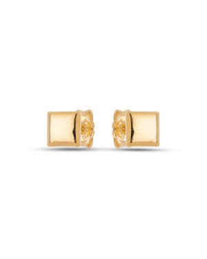 Brinco Quadrado 5mm Liso  - 00 - 5mm x 5mm - 0.78gr